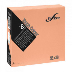 Infibra Szalvéta 33x33cm barack 2 réteg 50 lap/csomag 24 csomag/karton