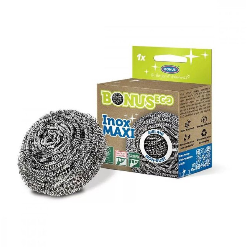 BONUS INOX MAXI SPIRÁL FÉM SÚROLÓ, FÉMDÖRZSI 30G-OS