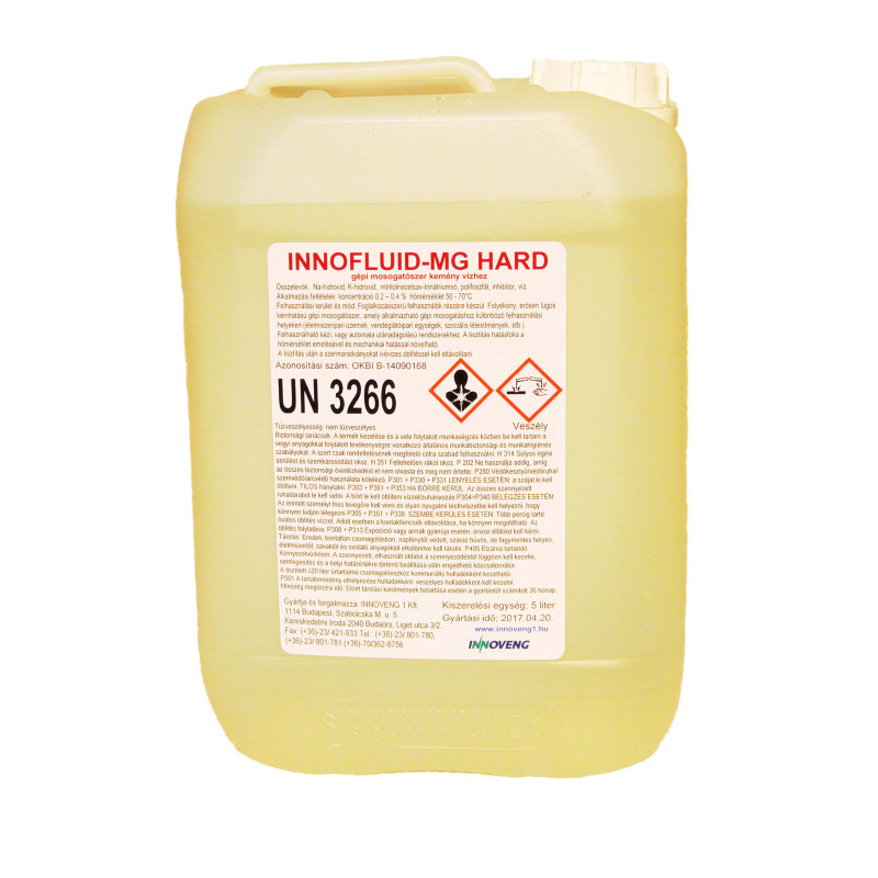 INNOFLUID MG HARD gépi mosogatószer 5 L