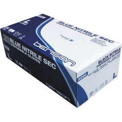 Nitryll kesztyű kék, púdermentes, 200 db/doboz "S"
