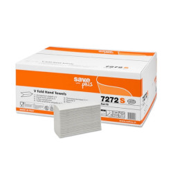 V ajtogatott kéztörlő papír  2 rtg. reciklált (15*200lap) (SAVE)