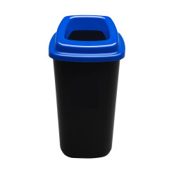 Szelektív hulladékgyűjtő 45 L, fekete/kék