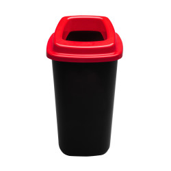 Szelektív hulladékgyűjtő 45 L, fekete/piros