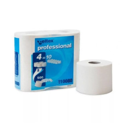 CELTEX PROFESSIONAL COMPACT TOALETTPAPÍR 2 RÉTEG, 500 LAP, 55M, 4 TEKERCSES, 10CSOMAG/ZSÁK
